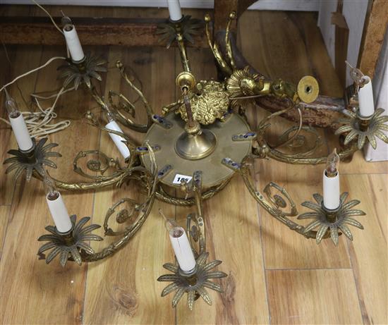 An ormolu light fitting (a.f.)